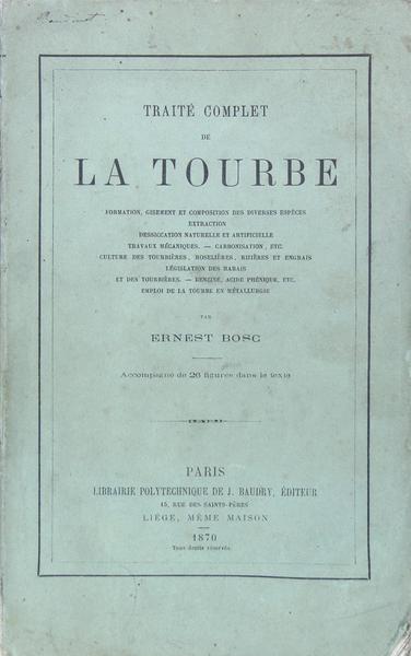 Traité complet de la tourbe