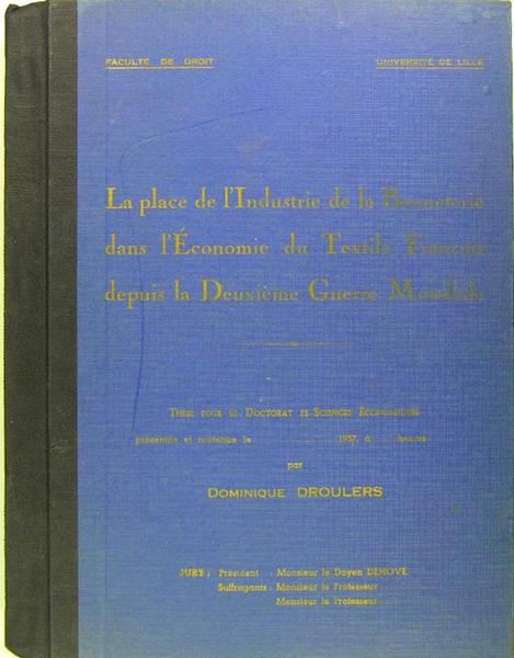 La place de l'Industrie de la Bonneterie dans l'économie du …