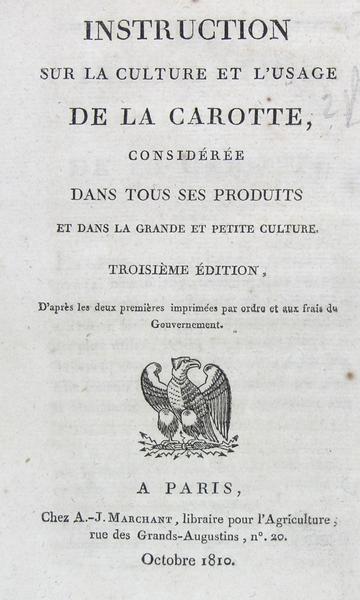 Instruction sur la culture et l'usage de la carotte, considérée …