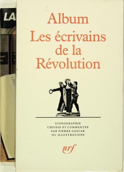 Album Les écrivains de la Révolution