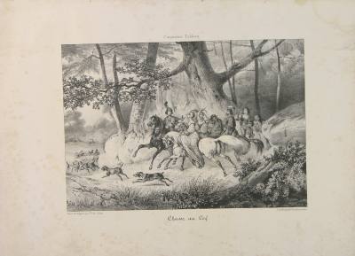 Musiques partition et gravure : La chasse au héron & …