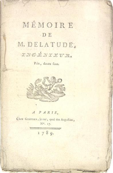 Mémoire de M. Delatude, ingénieur.