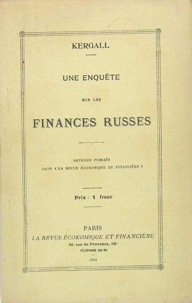 Une enquête sur les finances Russes - Articles publiés dans …