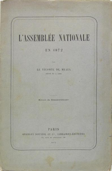 L'Assemblée Nationale en 1872