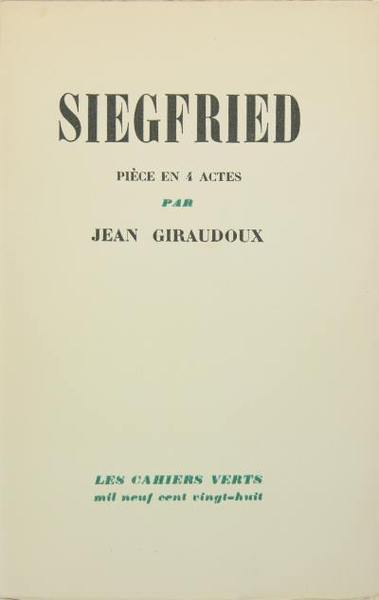 Siegfried - pièce en 4 actes