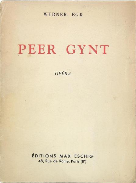 Peer Gynt - Opéra