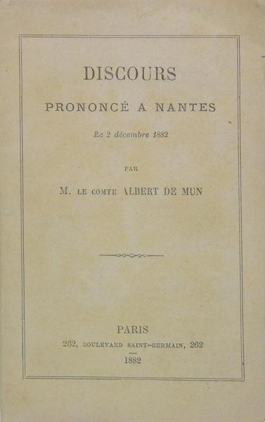 Discours prononcé à Nantes le 2 décembre 1882