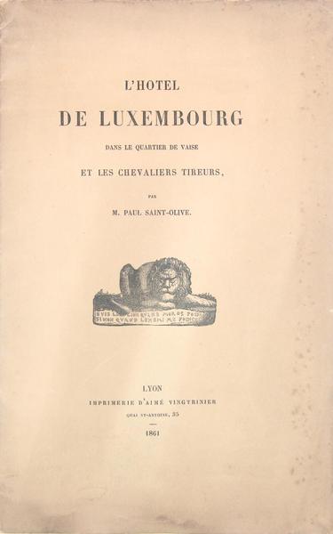 L'hôtel du Luxembourg dans le quartier de Vaise et les …