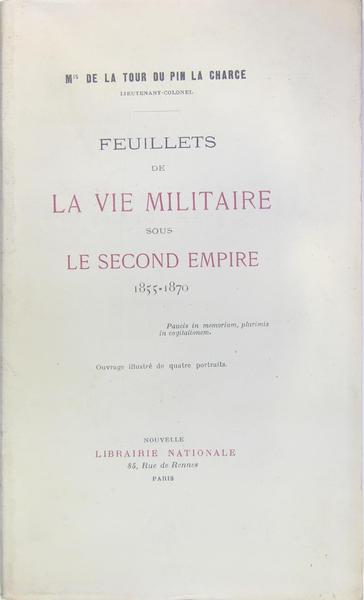 Feuillets de la vis miliataire sous le second empire 1855-1870