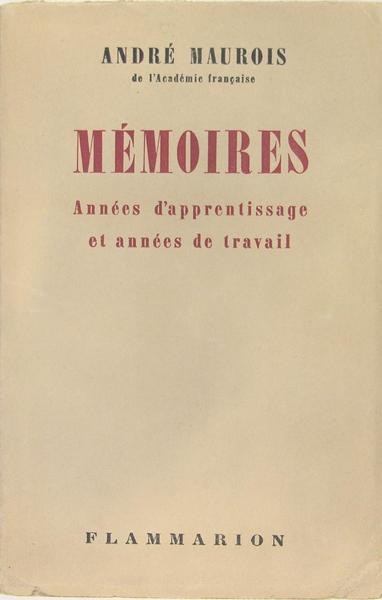 Mémoires - Années d'apprentissage et années de travail