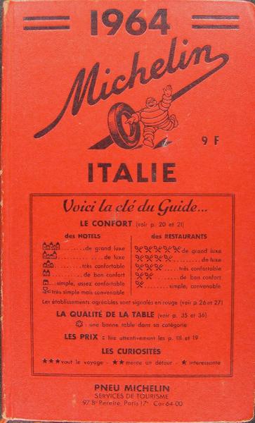 Guide Michelin Italie.