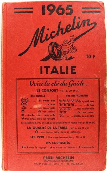 Guide Michelin Italie.