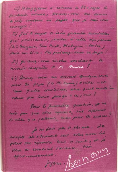 M. Ouine - Histoire d'un roman - Notes et variantes.