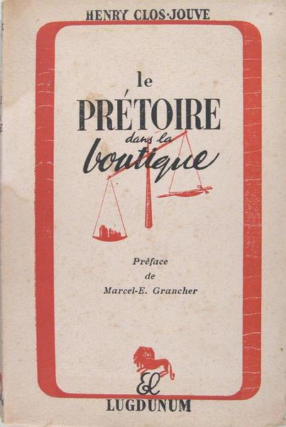 Le prétoire dans la boutique.