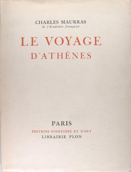 Le voyage d'Athène.
