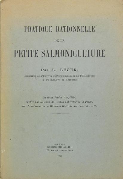 Pratique rationnelle de la petite salmoniculture