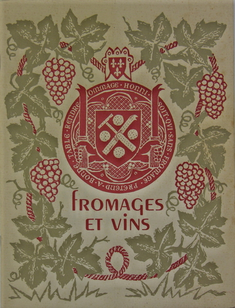 Fromages en vins - Escriteau des délices froumagières et aultres …