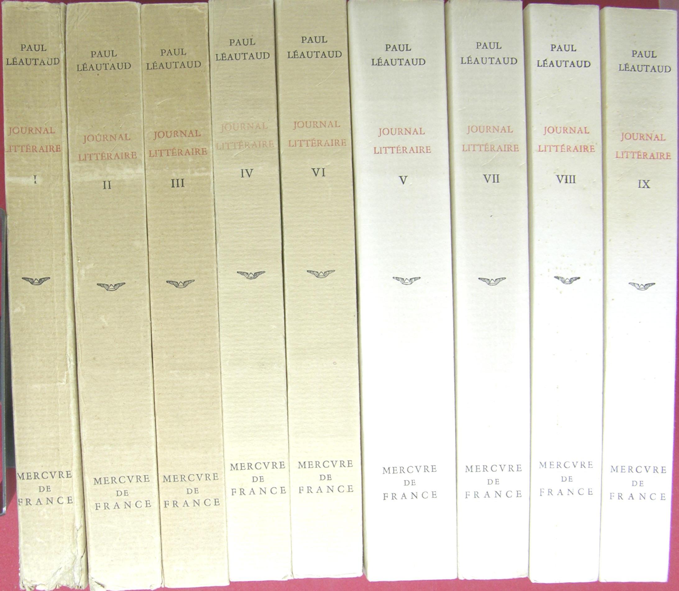 Journal littéraire 1893 - 1932