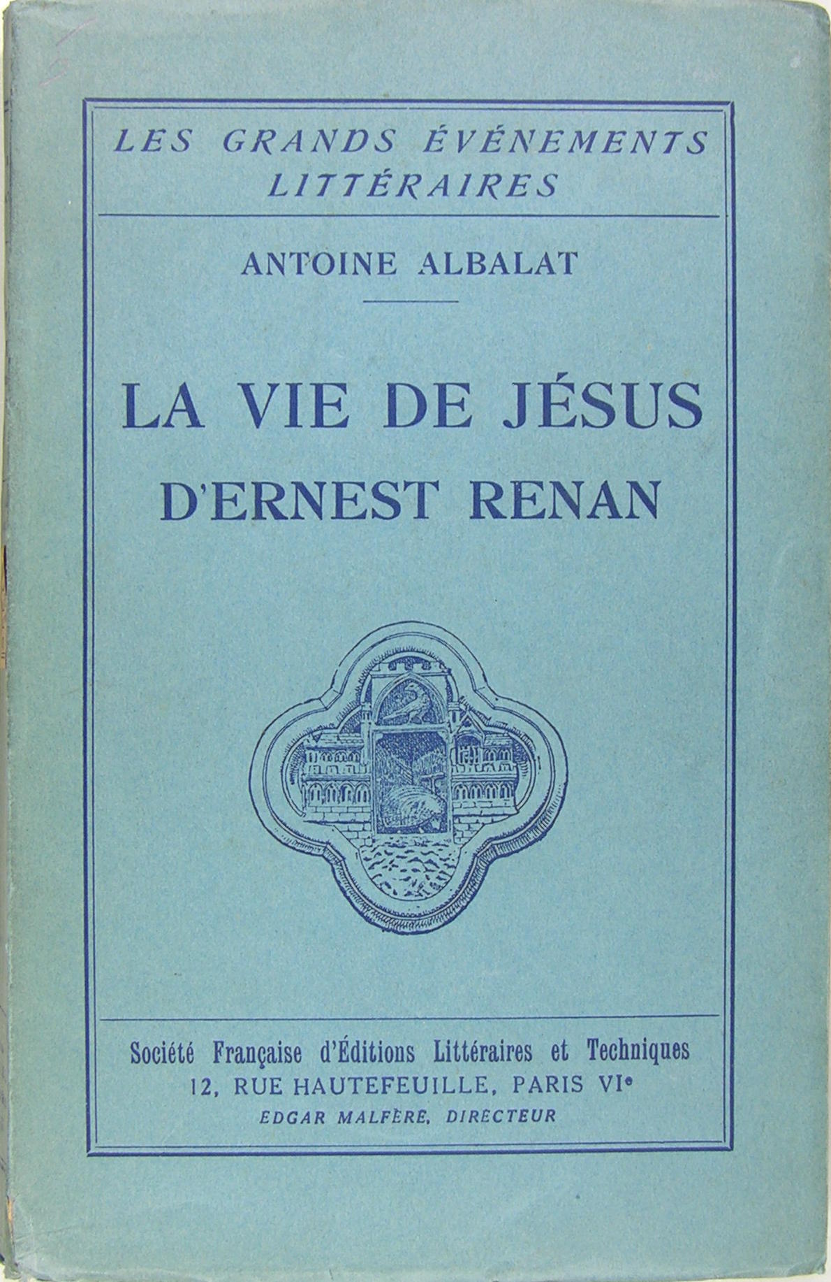 La vie de Jésus d'Ernest Renan