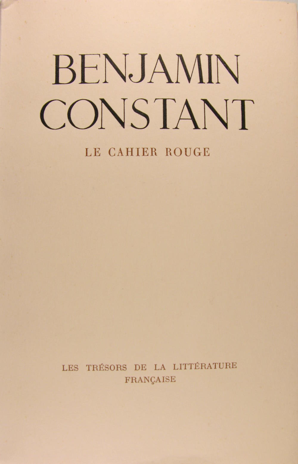 Le cahier rouge