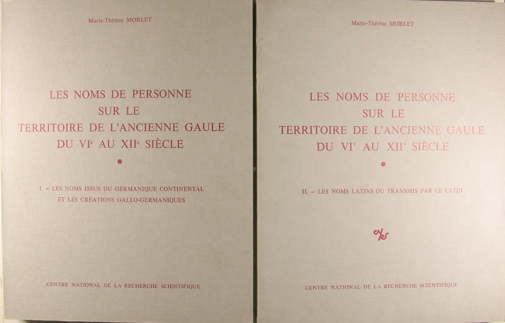 Les noms de personne sur le territoire de l'ancienne Gaule …