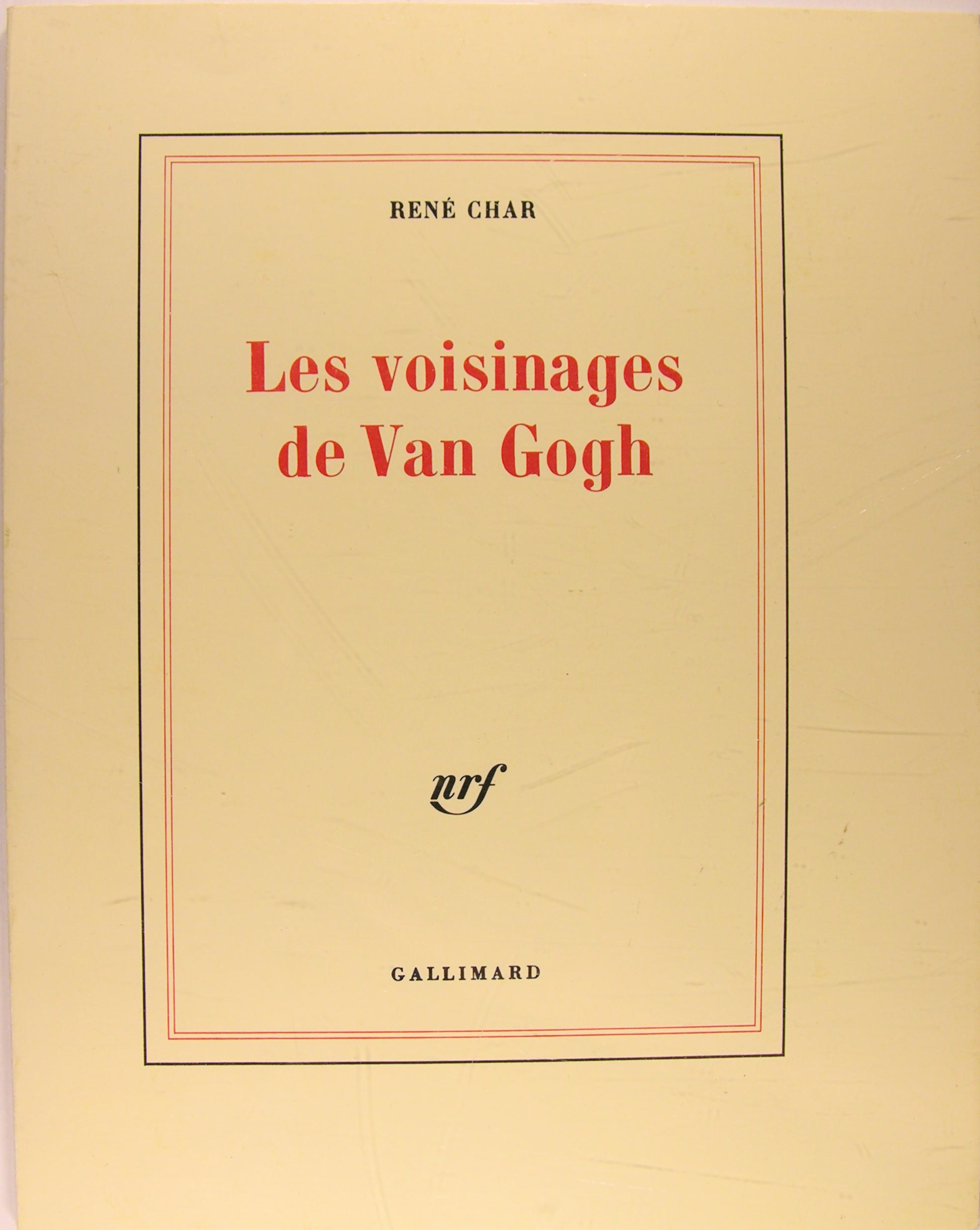 Les voisinages de Van Gogh