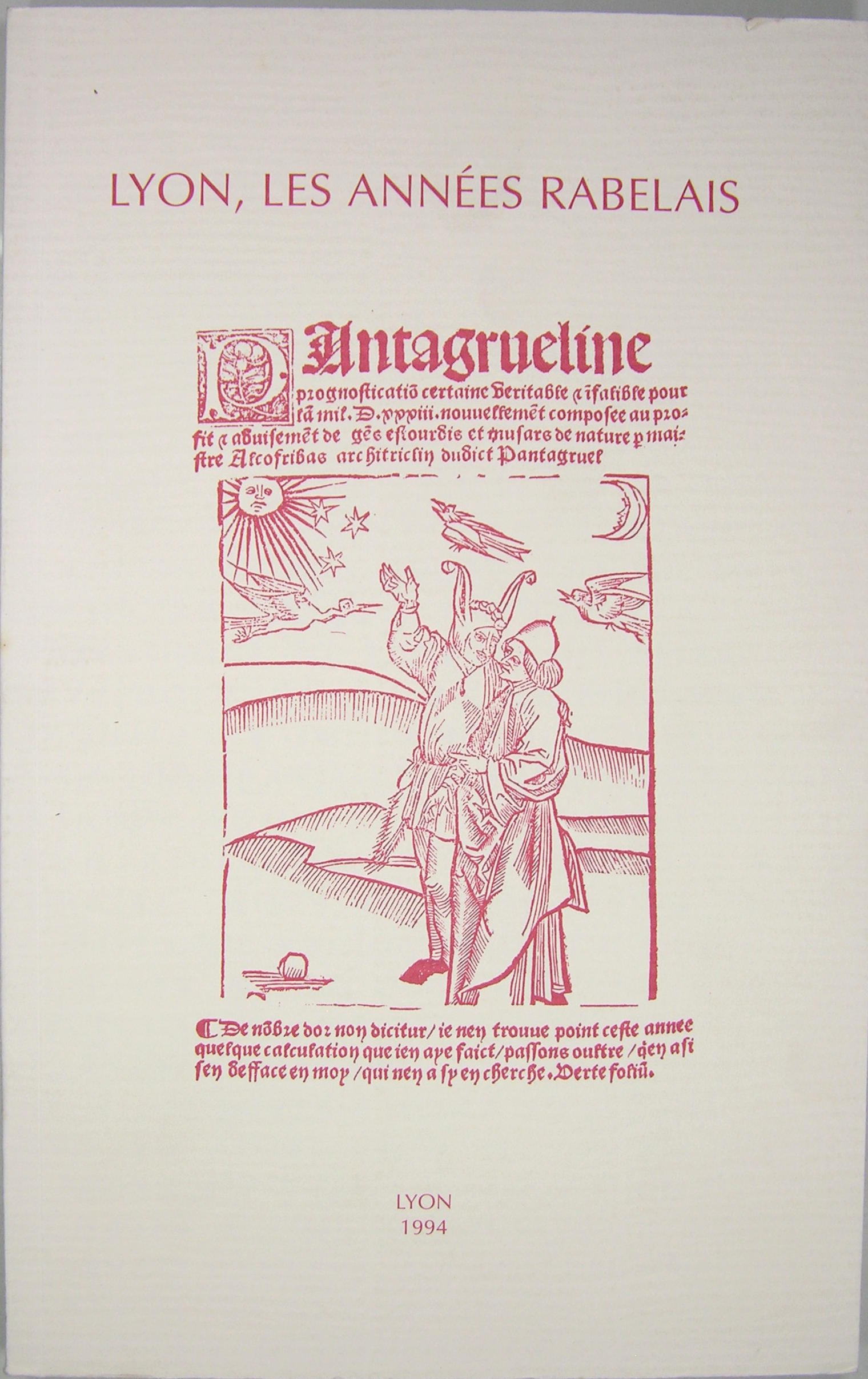 Lyon - Les années Rabelais '1532-1548).