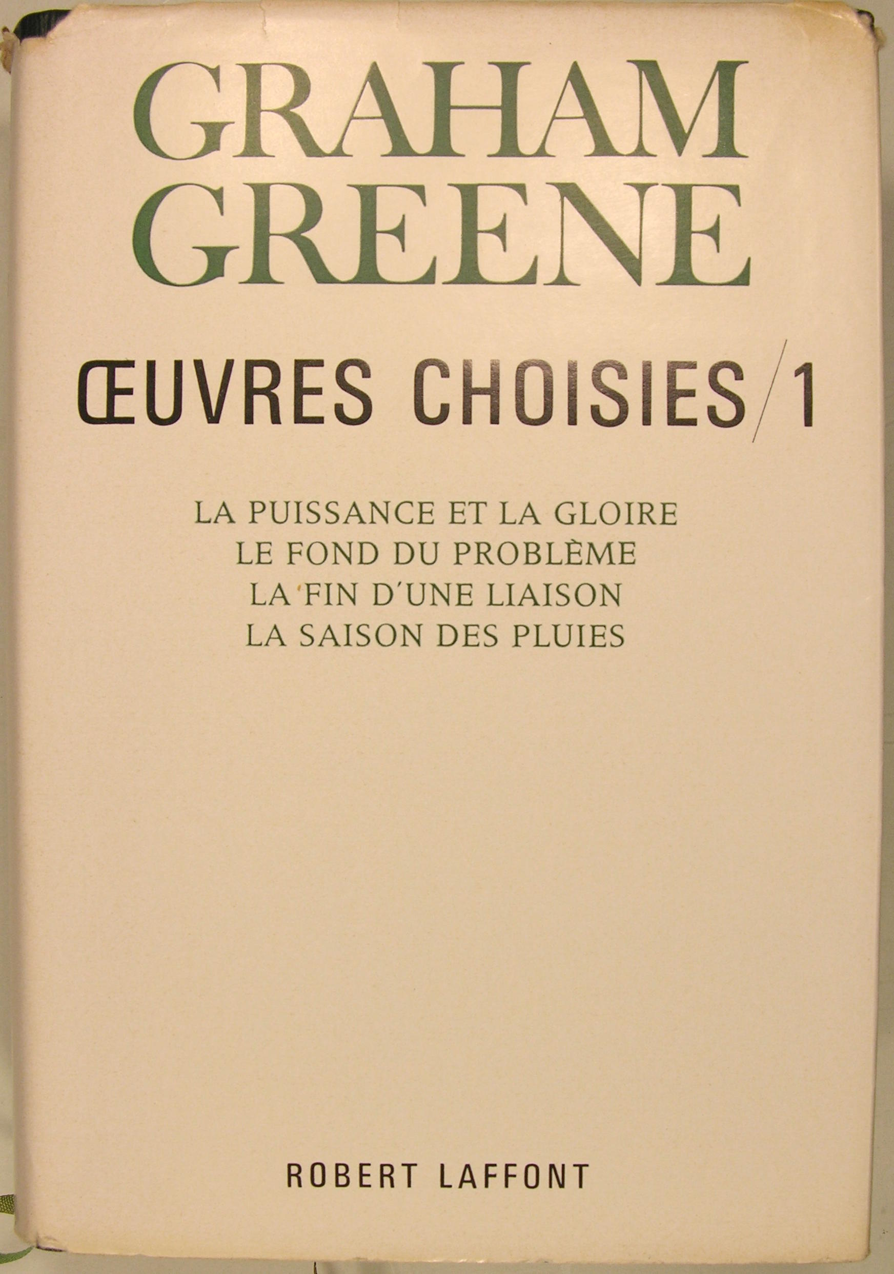 Oeuvres choisies Tome I.