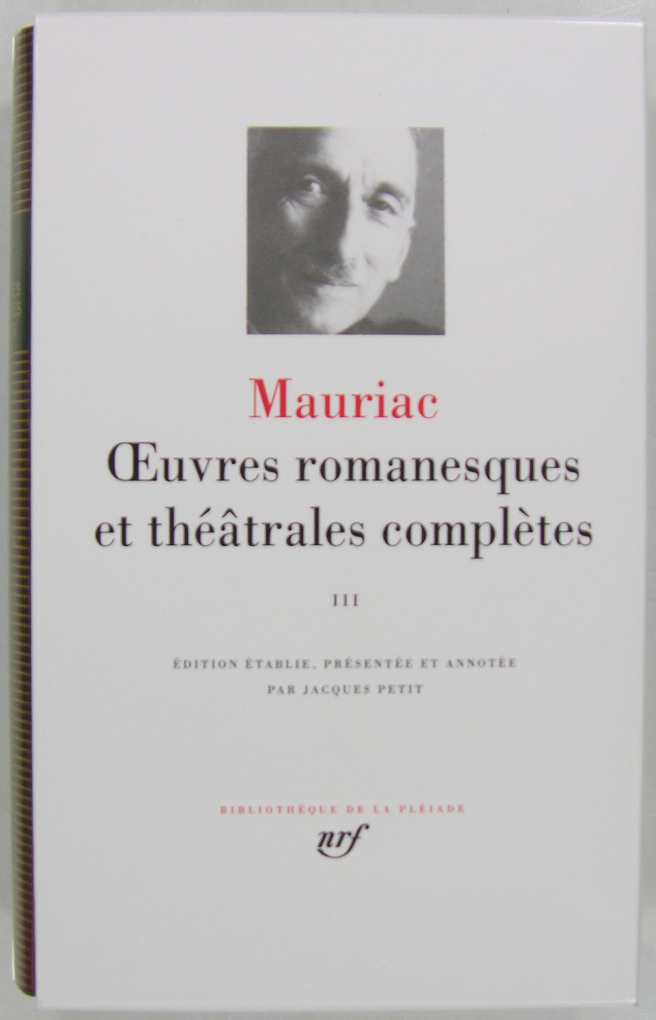 Oeuvres romanesques et théâtrales complètes - III