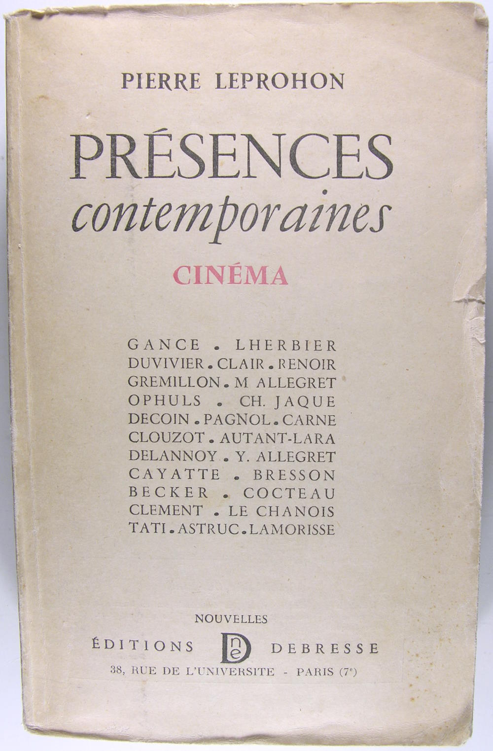 Présence contemporaine - Cinéma
