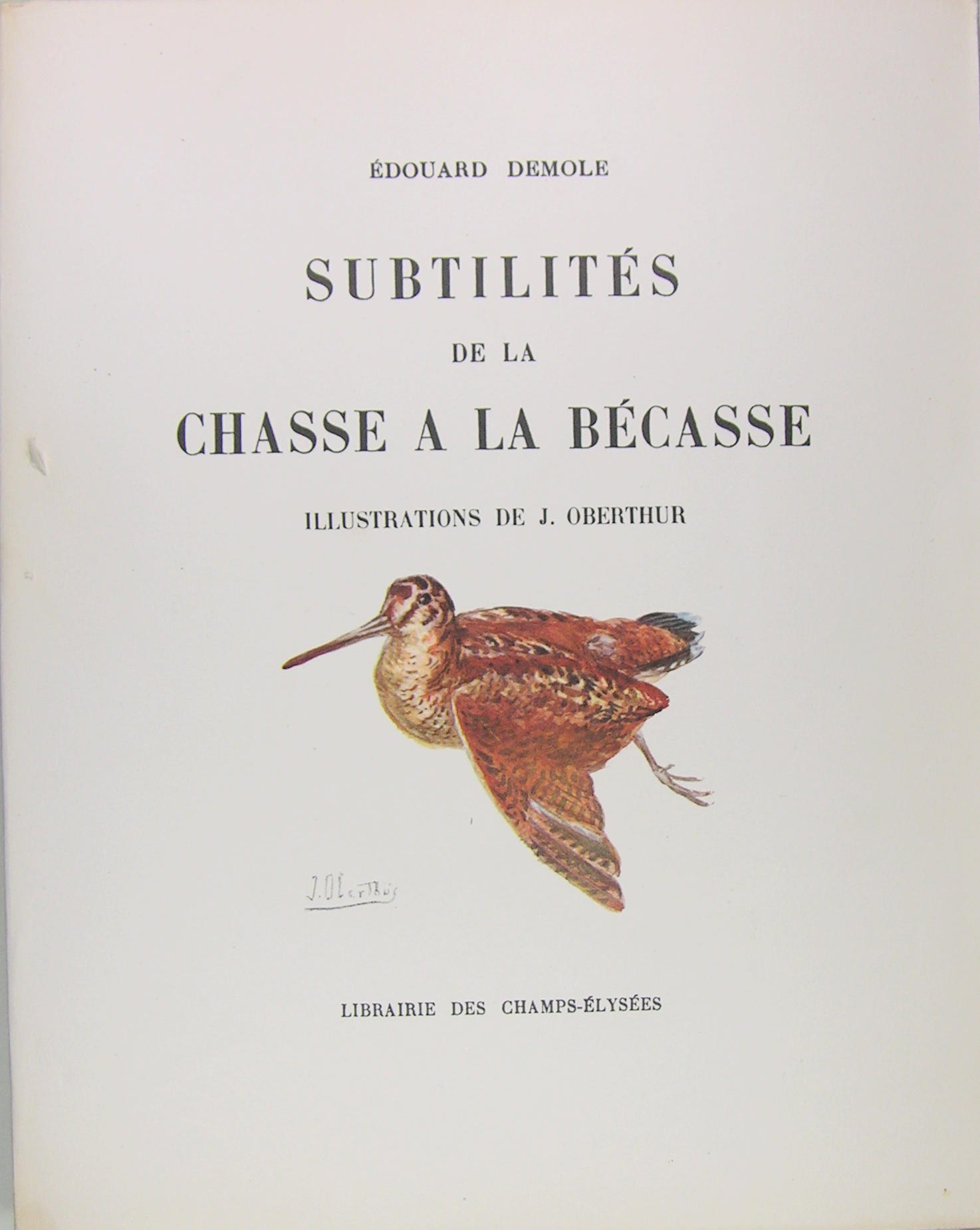 Subtilités de la chasse à la bécasse.