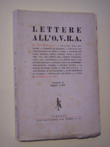 Lettere all'O.V.R.A. di Pitigrilli.