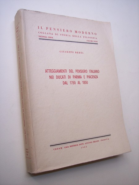 Atteggiamenti del pensiero italiano nei Ducati di Parma e Piacenza …