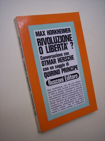 Rivoluzione o libertà?