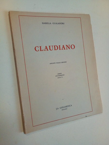 Claudiano. Appunti dalle lezioni.