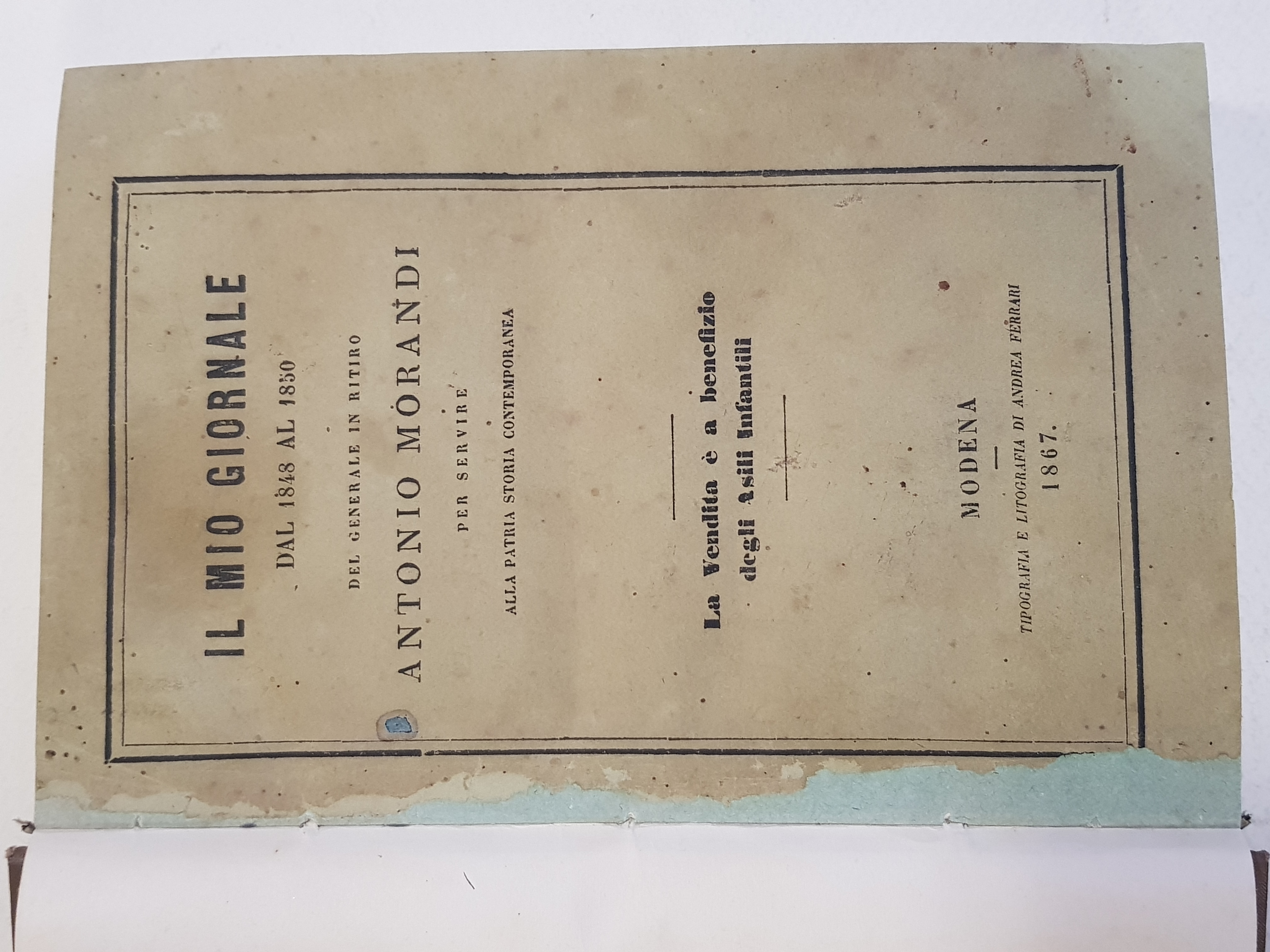 Il mio giornale dal 1848 al 1850. Del generale in …