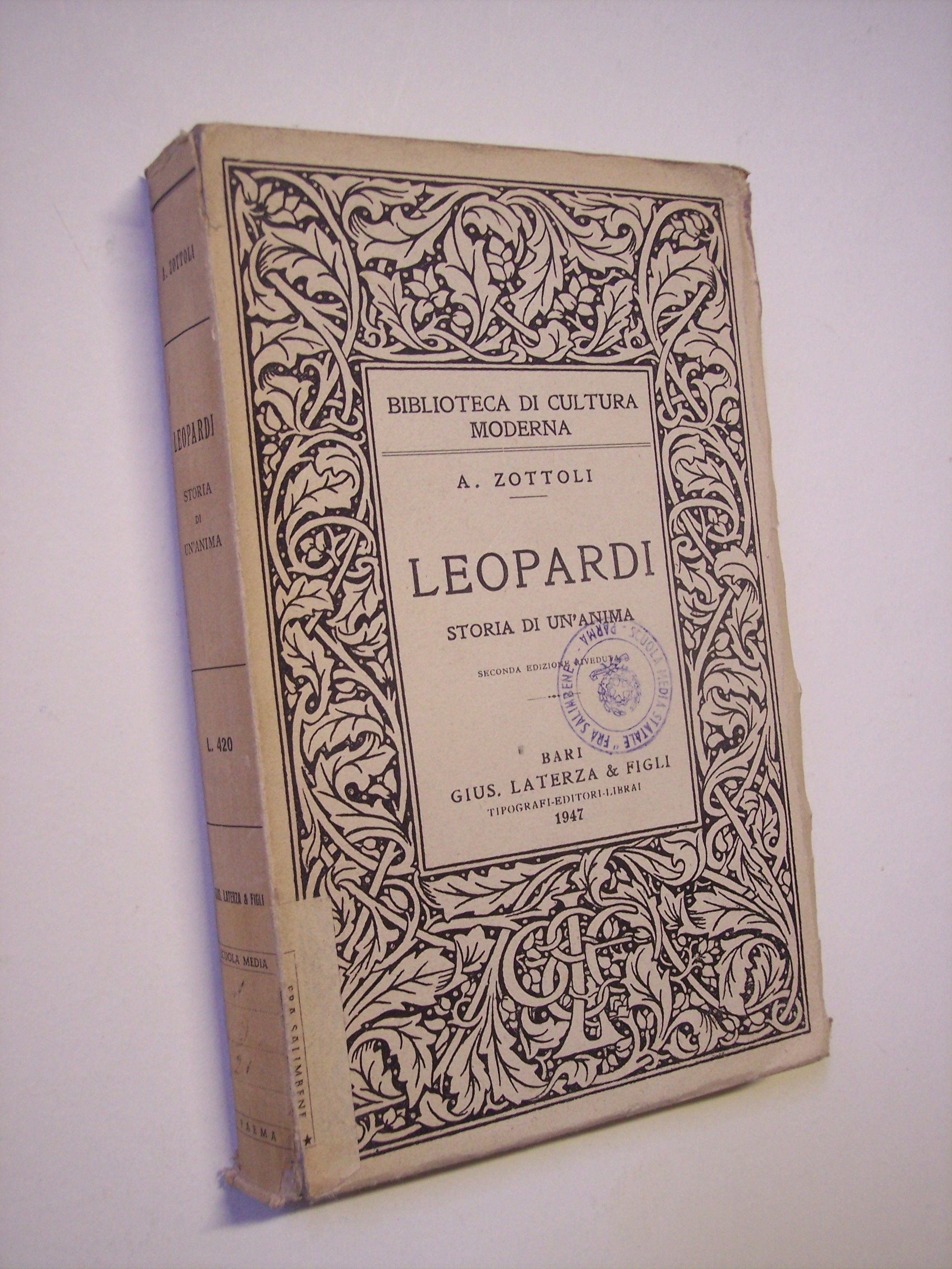 Leopardi, Storia di un'anima.