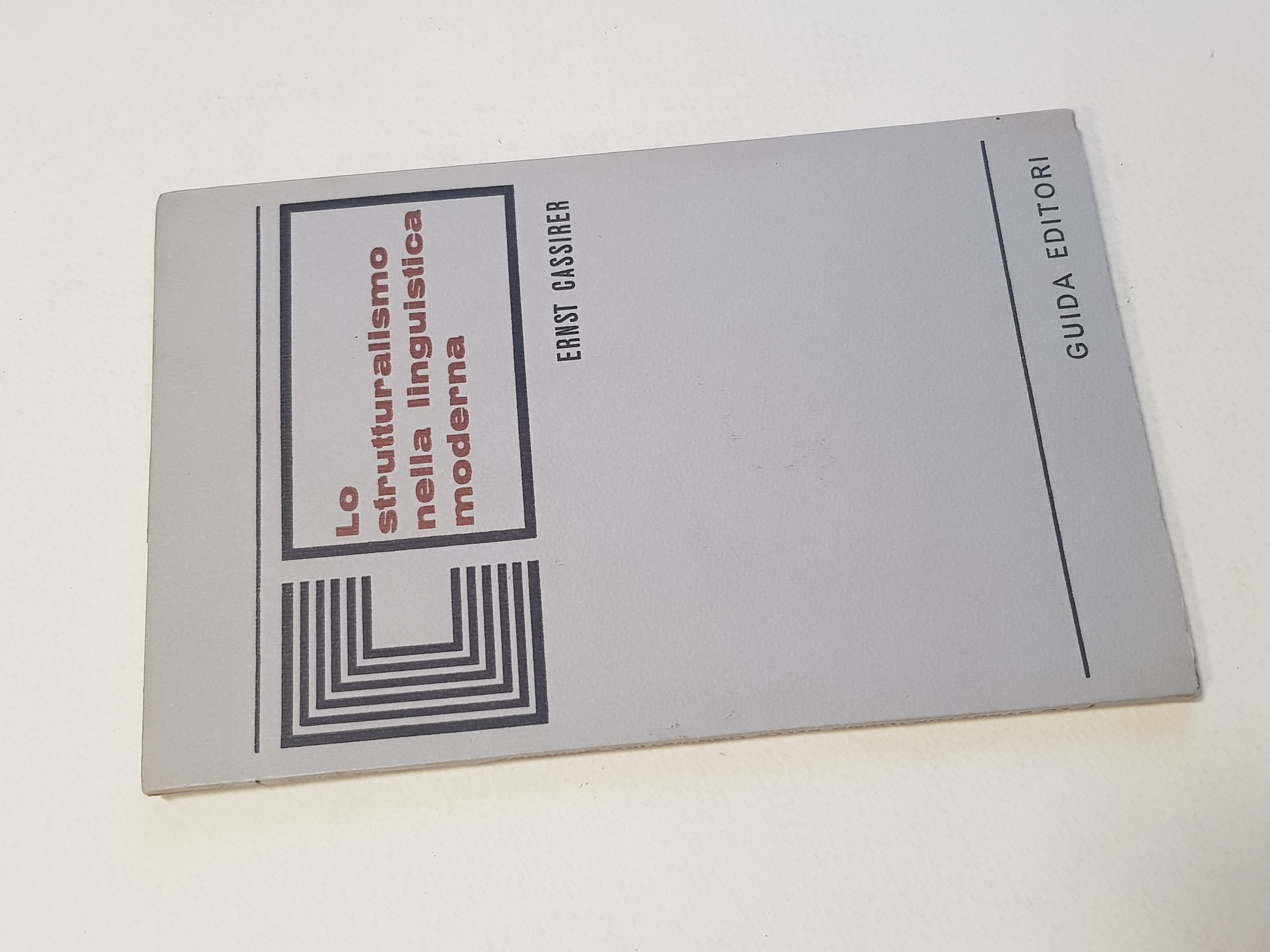 Lo strutturalismo nelle linguistica moderna.