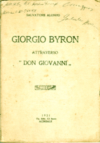 Giorgio Byron attraverso “Don Giovanni”.