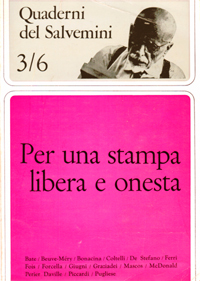 Per una stampa libera e onesta.