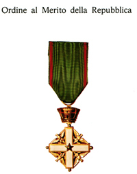 Albo d’oro insigniti ordini cavallereschi.