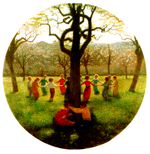 Idillio primaverile di Giuseppe Pellizza da Volpedo.