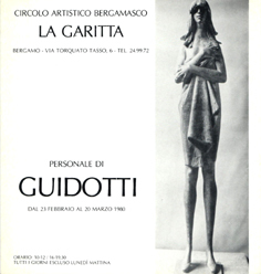 Personale di Guidotti (Ferruccio) (Bergamo 1921-2012).