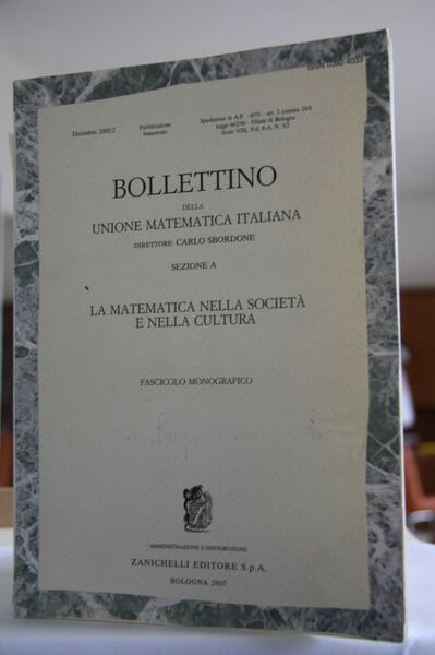 La matematica nella società e nella cultura - Bollettino della …