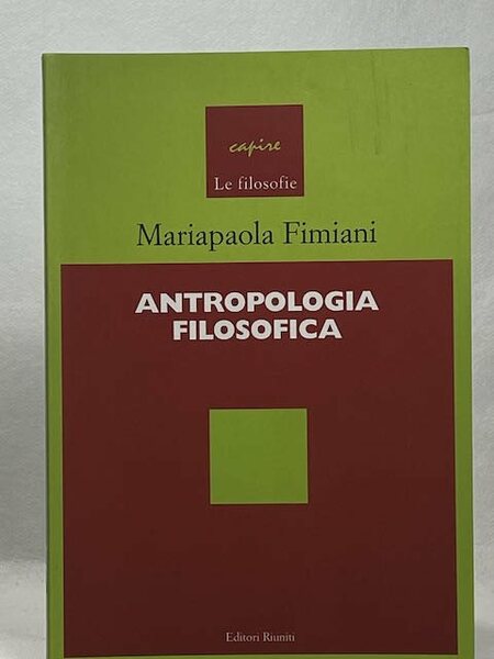 Antropologia filosofica;
