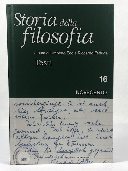 Storia della filosofia - Novecento