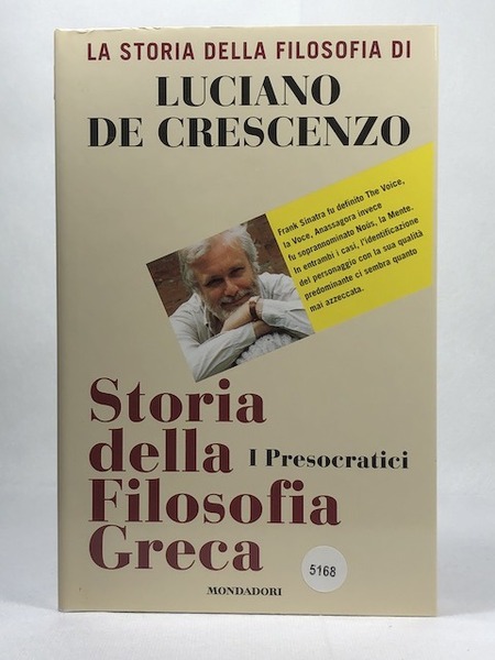 STORIA DELLA FILOSOFIA GRECA PRESOCRATICI