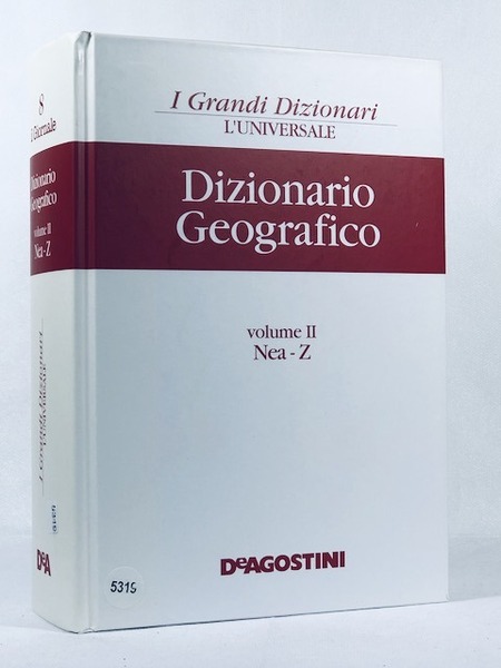 Dizionario geografico 2 volumi A-Naz e da Nea - Z