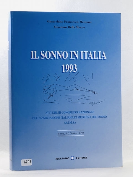 Il sonno in Italia 1993. Atti del 3º Congresso nazionale …