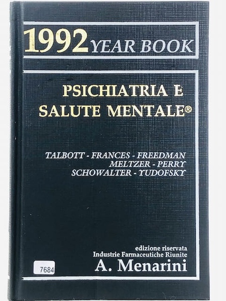 1992 Year Book - Psichiatria e Salute Mentale